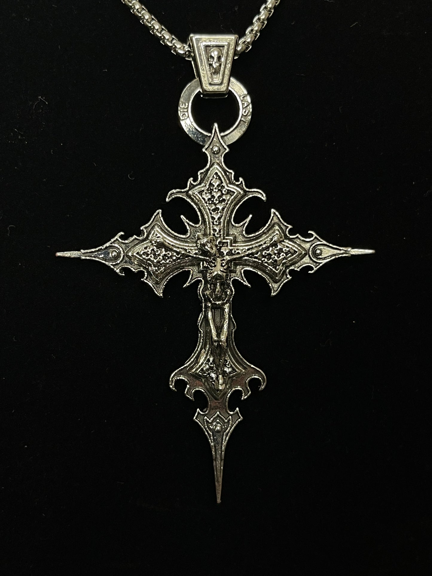 Nyxoria Heaven Saint™ Spire Cross Necklace