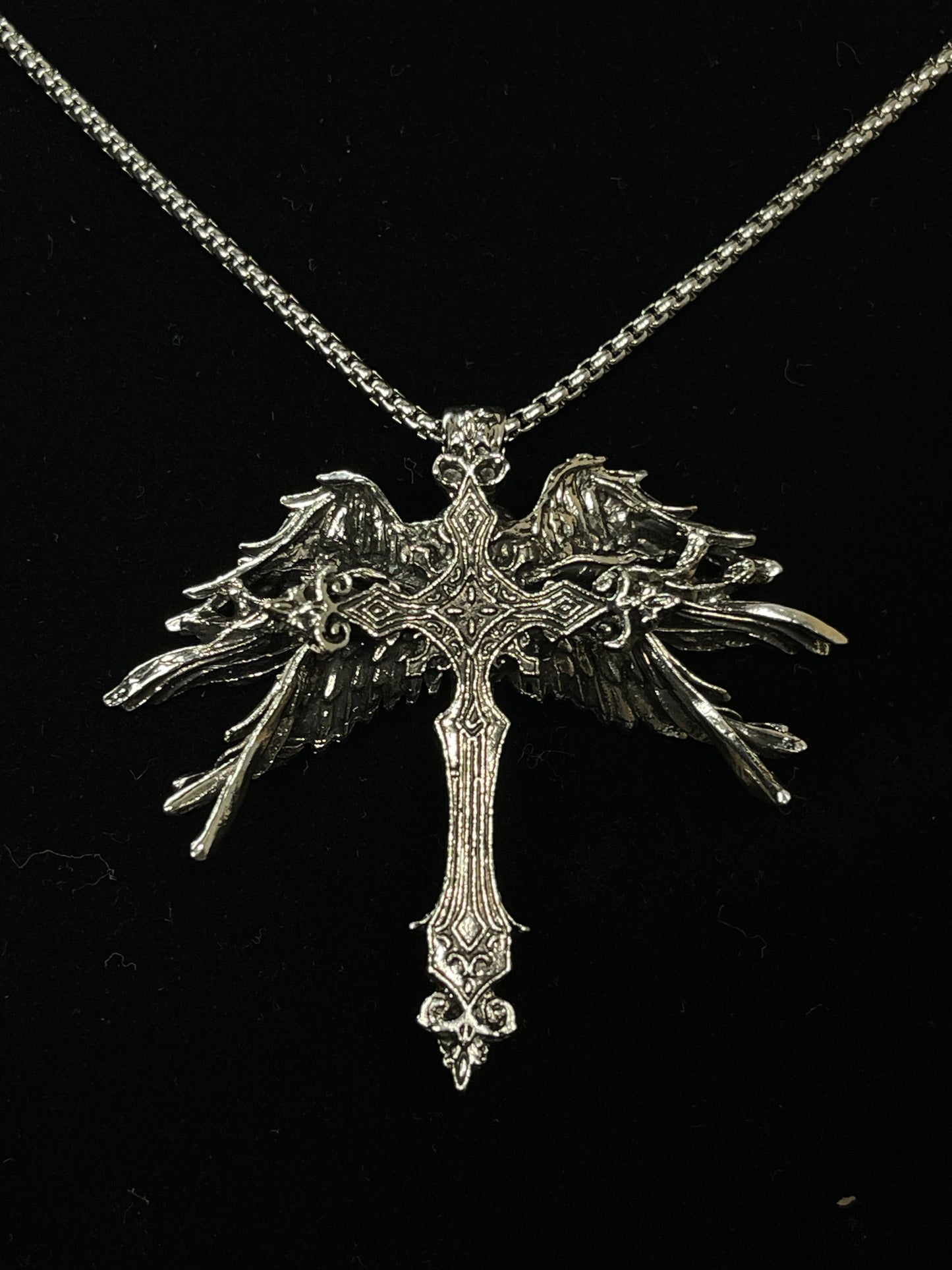 Nyxoria Heaven Saint™ Celestial Cross Necklace